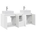 vidaXL Set kabinetov do kúpeľne 3 ks Biela 49,5 x 41 x 62,5 cm