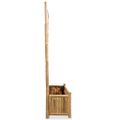 vidaXL Vyvýšený záhradný záhon s mriežkou, bambus 70 cm