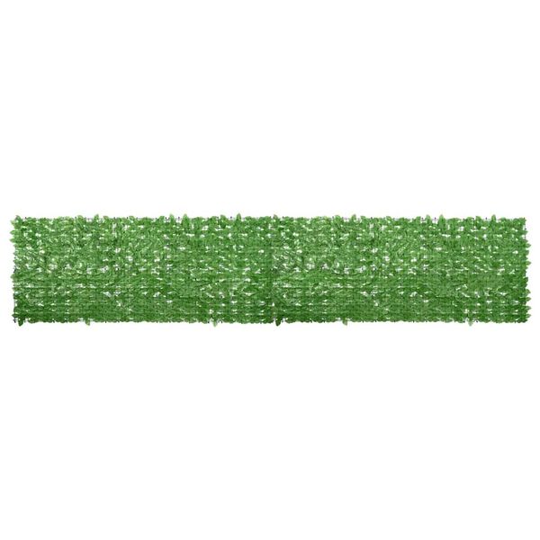 vidaXL Balkónová markíza so zelenými listami 500x100 cm