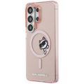 Karl Lagerfeld puzdro IML Peekaboo Choupette MagSafe pre Samsung Galaxy S26 Ultra ružová
