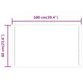 vidaXL LED kúpeľňové zrkadlo 60x100 cm