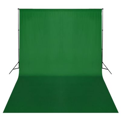 vidaXL Systém na zavesenie fotopozadia 500 x 300 cm, zelené