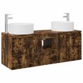 vidaXL Set kabinetov do kúpeľne 3 ks Dymový dub 49,5 x 44,5 x 65,5 cm