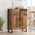 vidaXL Servírovacia skriňa Staré drevo 69,5 x 34 x 90 cm