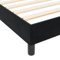 vidaXL Posteľ s pružinovým rámom Čierna 90 x 200 cm Zamat