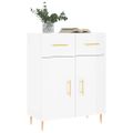 vidaXL Komoda lesklá biela 69,5x34x90 cm spracované drevo