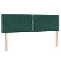 vidaXL Posteľný rám boxsping s matracom tmavozelený 140x220 cm zamat