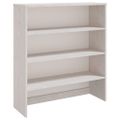 vidaXL Nadstavec na komodu HAMAR, biely 90x30x100 cm, borovica