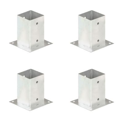 vidaXL Kotvy na stĺpiky 4 ks 91 mm galvanizovaný kov
