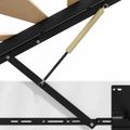 vidaXL Otomanový posteľný rám s úložiskom Biely 203 x 180 x 25 cm