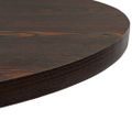 vidaXL Bistro stolík, MDF a oceľ, okrúhly, 80x75 cm, tmavý popolový