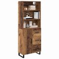 vidaXL Highboard 2 ks Staré drevo 69,5 x 34 x 180 cm