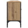 vidaXL TV skrinka so zásuvkou dub artisan 200x25x44cm kompozitné drevo