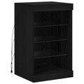 vidaXL LED komoda Čierny dub 41 x 37 x 67 cm Kompozitné drevo