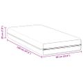 vidaXL Matrac s kokosovou vrstvou Stredne tvrdý 60 x 120 cm Biela