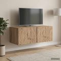 vidaXL Nástenná TV skrinka 98 x 41 x 30 cm Dub artisan