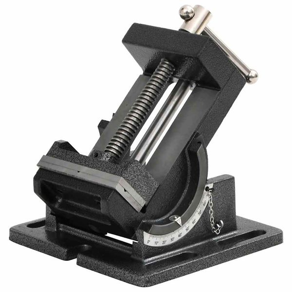 vidaXL Ručne ovládaný sklopný zverák na vŕtanie 110 mm