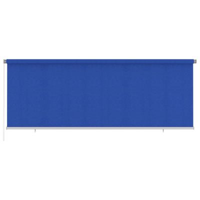 vidaXL Vonkajšia zatemňovacia roleta 400x140 cm modrá HDPE