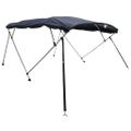 vidaXL Strieška Bimini so 4 oblúkmi a stenami 243x(185-198)x137 cm