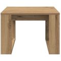 vidaXL Príručný stolík dub artisan 50x50x35 cm spracované drevo