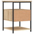 vidaXL Nočné stolíky 2 ks dub sonoma 40x42x56 cm kompozitné drevo