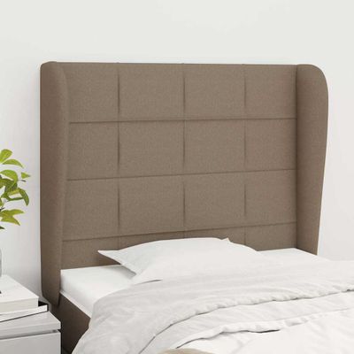 vidaXL Čelo postele so záhybmi sivohnedé 103x23x118/128 cm látka