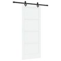 vidaXL Posuvné dvere ORKDAL 83 x 202 cm Borovicový masív Biela