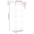 vidaXL Posuvné dvere ORKDAL Prírodná 73,5 x 211 cm