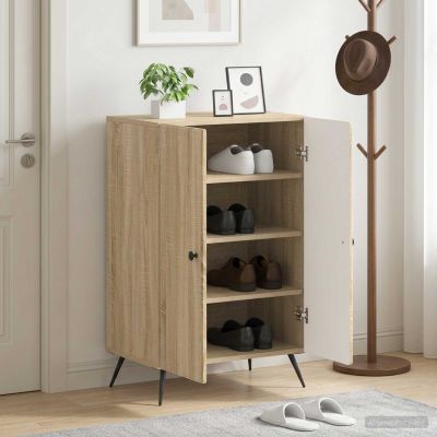 vidaXL Skriňa na topánky BREDA 59,5 x 39,5 x 90 cm Kompozitné drevo