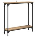 vidaXL Konzolový stôl Remeselný dub 75 x 22,5 x 75 cm Kompozitné drevo