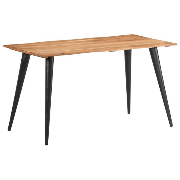 vidaXL Jedálenský stolík s nepravidelnými hranami 140x60x75 cm akáciový masív