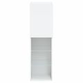 vidaXL TV skrinka s LED svetlami biela 30,5x30x102 cm
