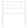 vidaXL Kovové náhradné čelo postele biele 80 cm