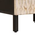 vidaXL Nočný stolík 2 ks Biela 40 x 33 x 46 cm Masívne mango drevo