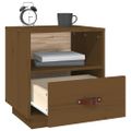 vidaXL Nočné stolíky 2 ks medovo-hnedé 40x34x45 cm borovicový masív