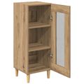 vidaXL Servírovacia skriňa Remeselný dub 34.5 x 32.5 x 90 cm