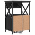 vidaXL Nočný stolík 2 ks Čierny dub 40 x 31 x 60 cm Kompozitné drevo
