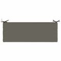 vidaXL Vankúš na lavičku SOEST 100% polyester Sivá 110 x 40 x 8 cm