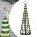 vidaXL LED vianočný stromček 275 LED farebné 180 cm