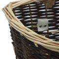 vidaXL Košík s popruhmi na palivové drevo 44,5x37x50 cm prírodná vŕba