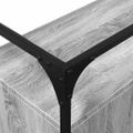 vidaXL TV skrinka sklenená doska sivá sonoma 98x35x81 cm kompoz. drevo