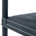 vidaXL Regál s úložnými poličkami čierny 80x40x138 cm plastový 200 kg