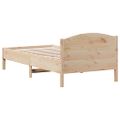 vidaXL Posteľ bez matraca 75x190 cm masívna borovica