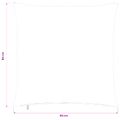 vidaXL Poťah na podložku 6 ks HEERLEN Modrá 80 x 80 cm manšestr