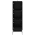 vidaXL Servírovacia skriňa Čierny dub 35 x 37 x 117 cm