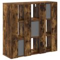 vidaXL Servírovacia skriňa Dymová dub 73,5 x 24 x 69,5 cm