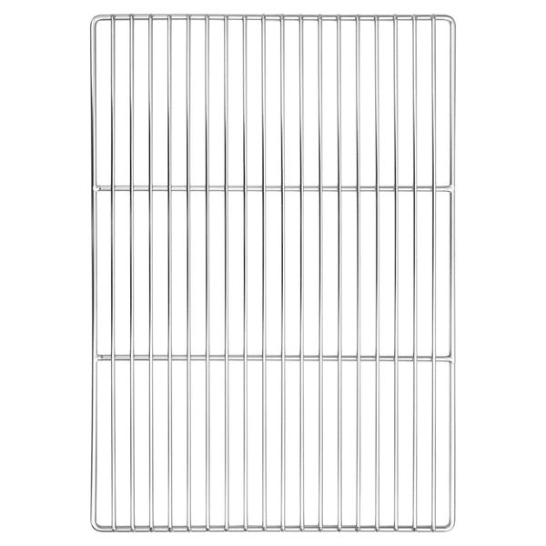 vidaXL Grilovacia mriežka Strieborná 50 x 35 cm Nerezová oceľ
