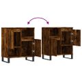 vidaXL Komoda dymový dub 60x35x70 cm spracované drevo