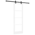 vidaXL Posuvné dvere ORKDAL 73,5 x 211 cm Biela a čierna
