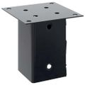 vidaXL podstavce stĺpikov štvorcové 12 ks Antracit 81x81 mm